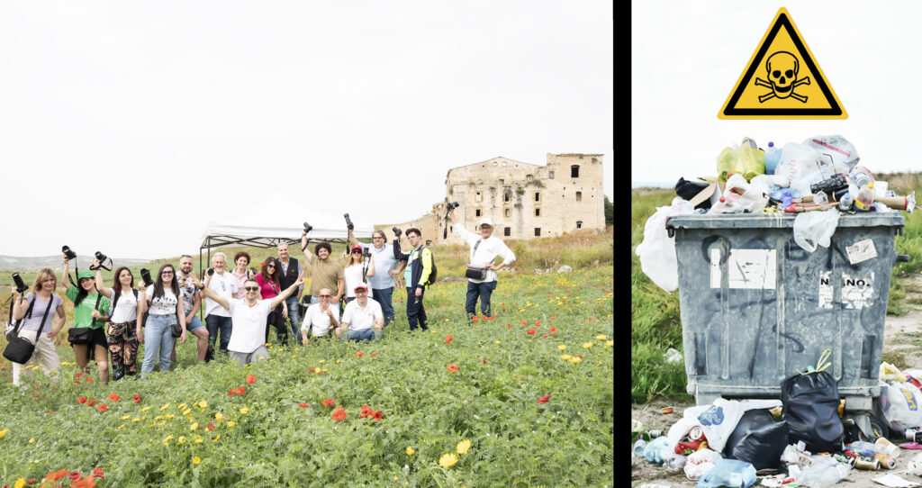 Arriva un team di fotografi a Cazzola per denunciare l’inquinamento